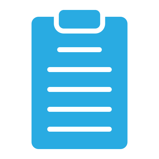 Clipboard Generic color fill icon