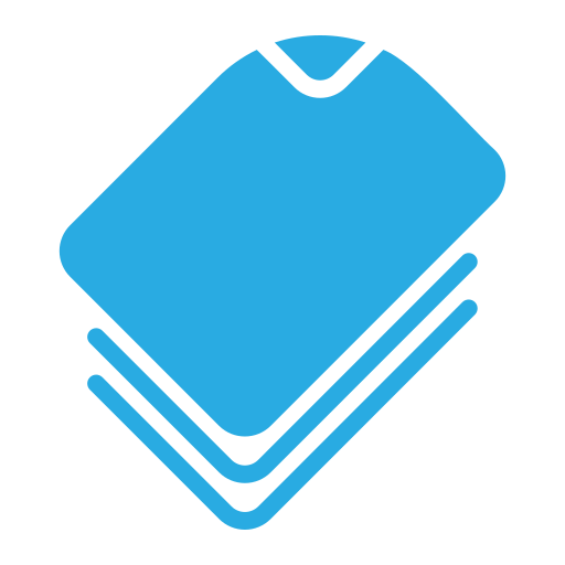 Paper stack Generic color fill icon