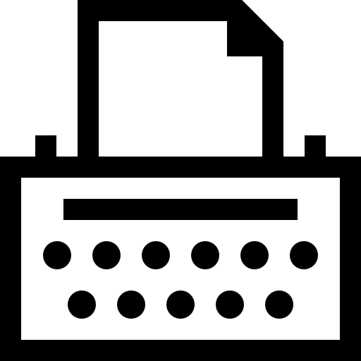 Copywriter Basic Straight Lineal icon