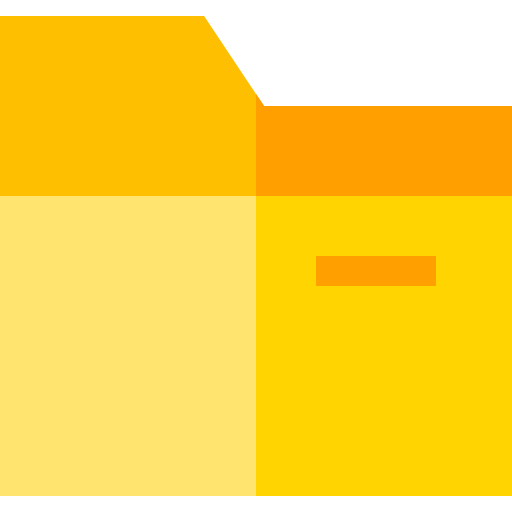 dossier Basic Straight Flat Icône