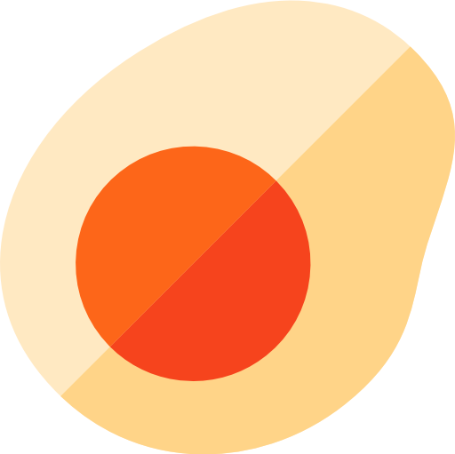 目玉焼き Basic Rounded Flat icon
