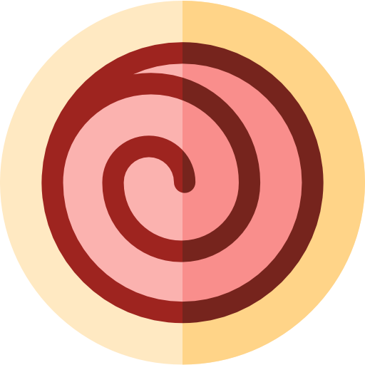 rollo de canela Basic Rounded Flat icono