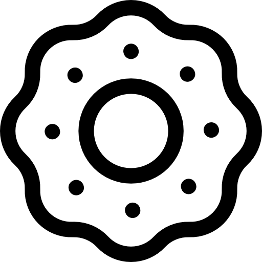 galleta Basic Rounded Lineal icono
