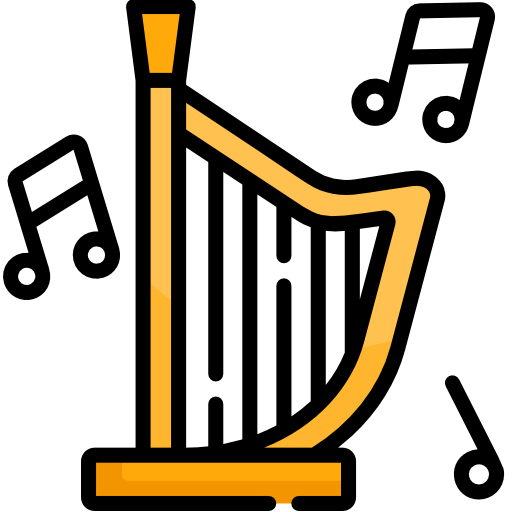 harfa Special Lineal color ikona