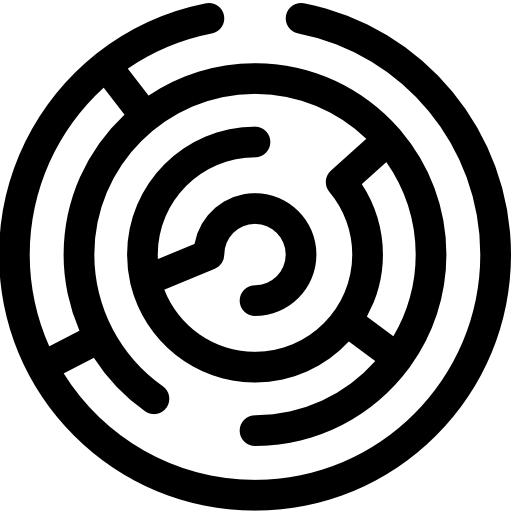 Лабиринт Basic Rounded Lineal иконка
