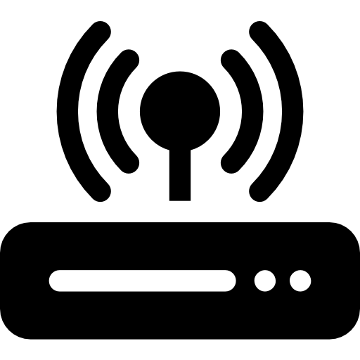 router Basic Rounded Filled icona