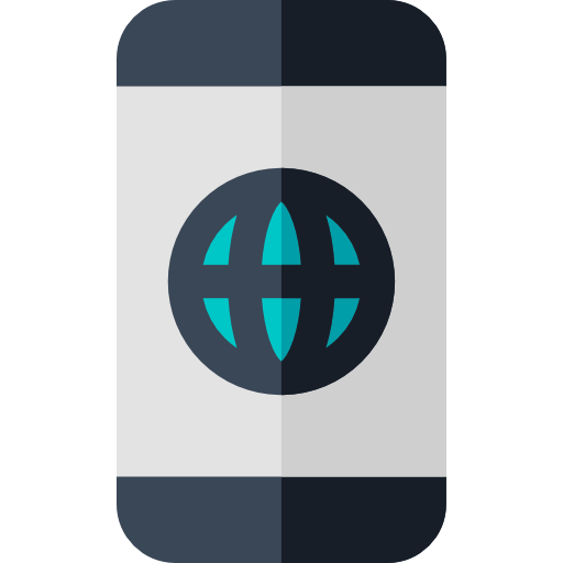 smartphone Basic Rounded Flat icoon
