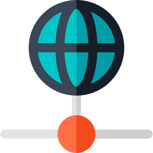 internet Basic Rounded Flat icono