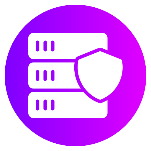 ochrona danych Generic gradient fill ikona