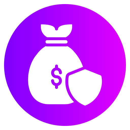bolsa de dinero Generic gradient fill icono