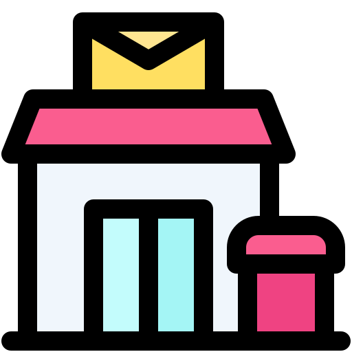 郵便局 Generic color lineal-color icon