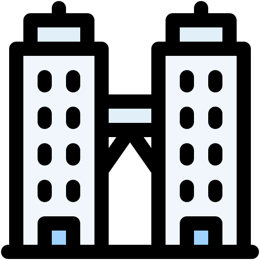 torres gemelas petronas Generic color lineal-color icono