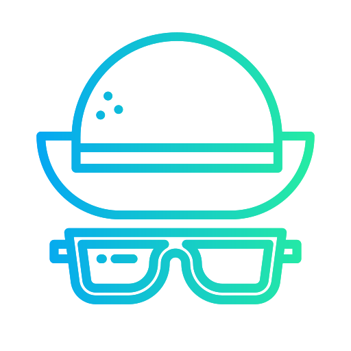Hat and glasses Generic gradient outline icon