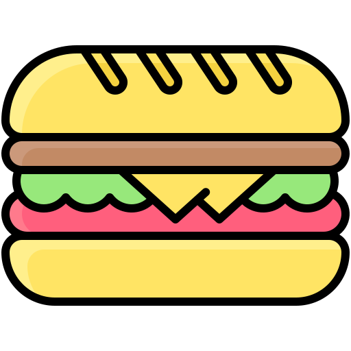サンドイッチ Generic color lineal-color icon