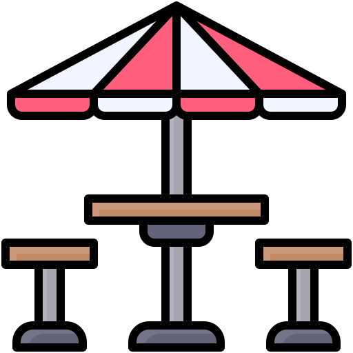 table de pique-nique Generic color lineal-color Icône