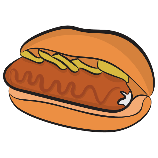 hotdog-sandwich Generic Hand Drawn Color icon