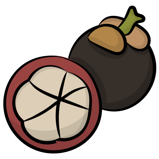 Mangosteen Generic Hand Drawn Color icon