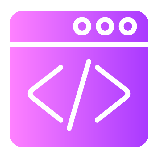 Code Generic gradient fill icon