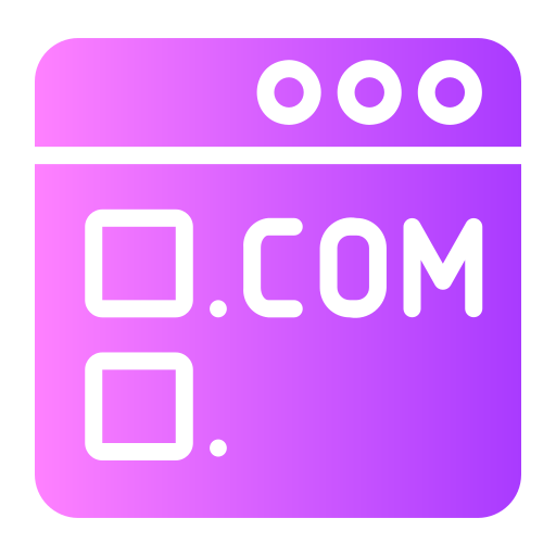 Domain registration Generic gradient fill icon