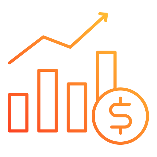 crecimiento económico Generic gradient outline icono