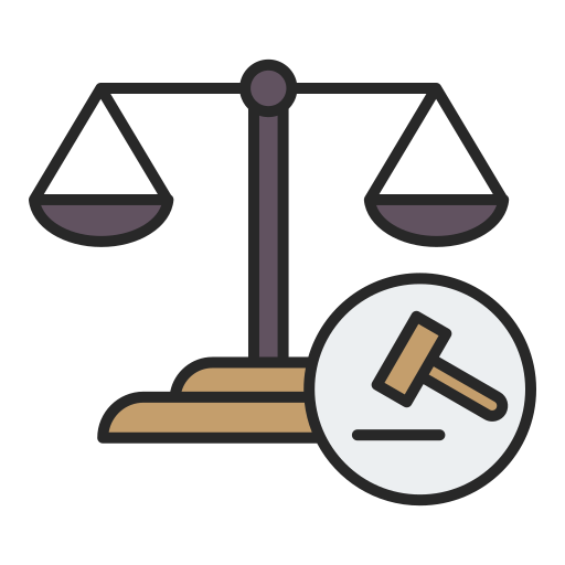 rechtbank Generic color lineal-color icoon