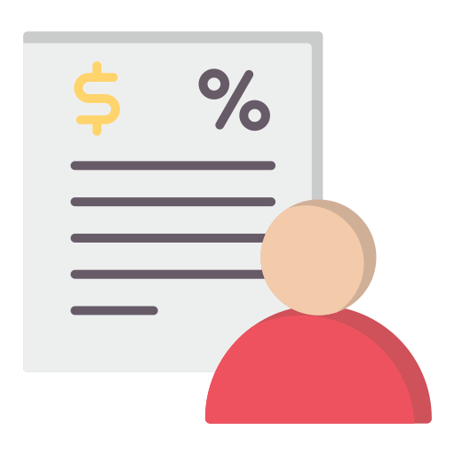 Tax payment Generic color fill icon