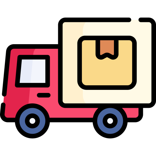camion de livraison Kawaii Lineal color Icône