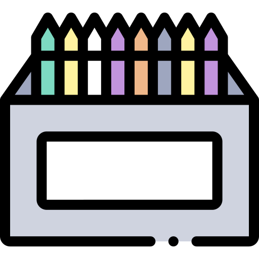 색연필들 Detailed Rounded Lineal color icon