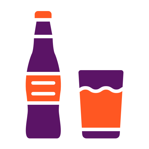 napój bezalkoholowy Generic color fill ikona