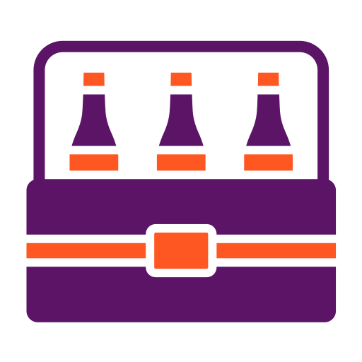 caja de cerveza Generic color fill icono