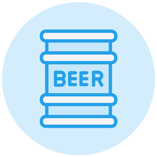 Beer keg Generic color lineal-color icon