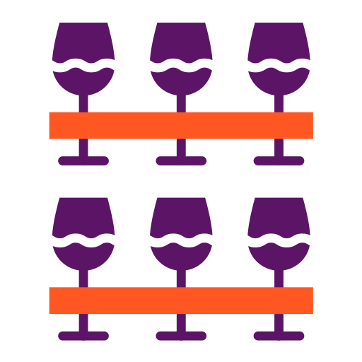bicchieri di vino Generic color fill icona