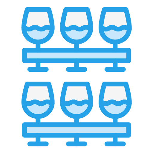 Бокалы для вина Generic color lineal-color иконка