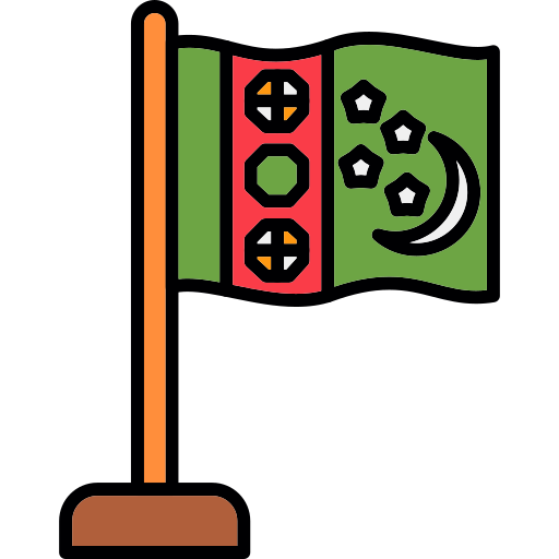 turkmenistan Generic color lineal-color icona