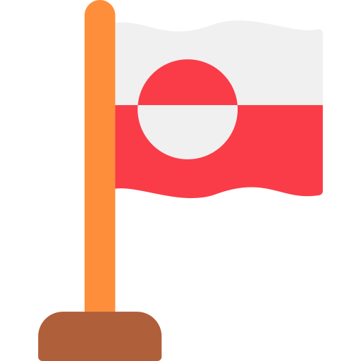 그린란드 Generic color fill icon