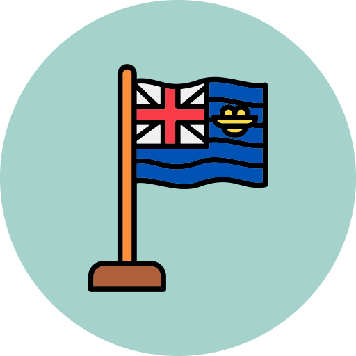 territorio britannico dell'oceano indiano Generic color lineal-color icona