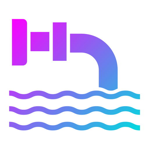 排水 Generic gradient fill icon