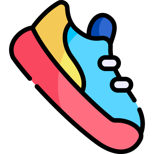 scarpe da ginnastica Kawaii Lineal color icona