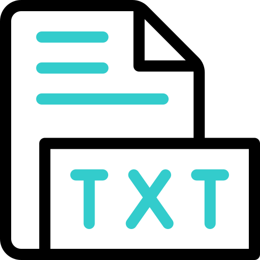 txt-datei Basic Accent Outline icon