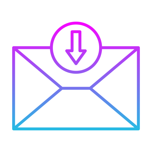 bandeja de entrada de correo Generic gradient outline icono