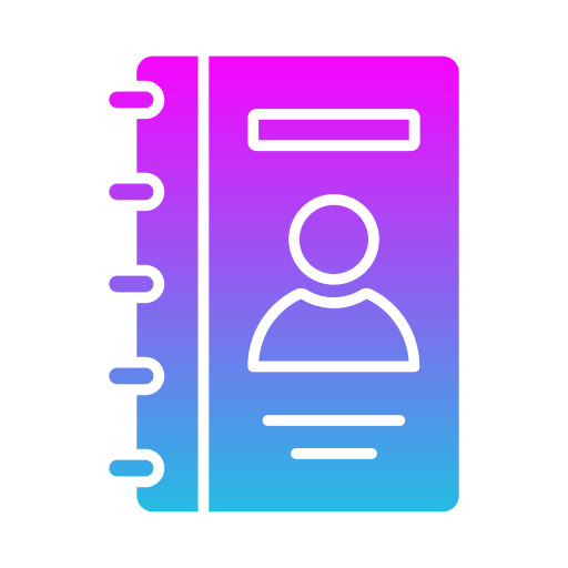 Contacts Generic gradient fill icon