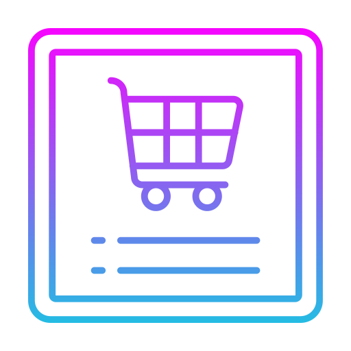 shopping-app Generic gradient outline icoon