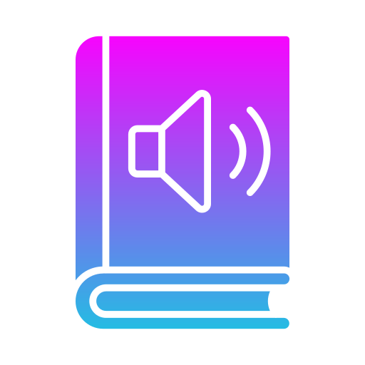 Audio book Generic gradient fill icon