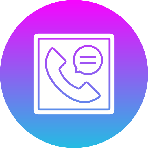 Call log Generic gradient fill icon