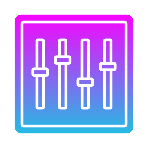 equalizer Generic gradient fill icon