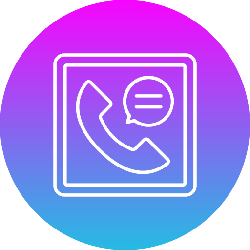 Call log Generic gradient fill icon