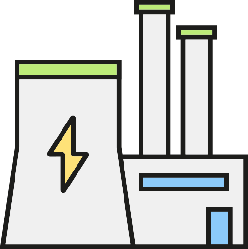 Power plant Generic color lineal-color icon