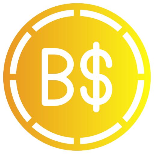 Brunei dollar Generic gradient fill icon