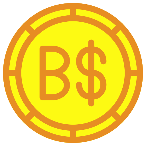 dolar brunejski Generic color fill ikona