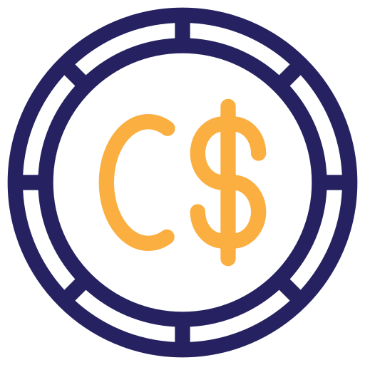 Canadian dollar Generic color outline icon